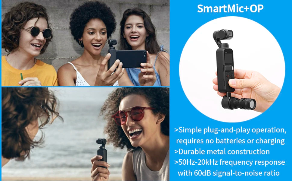 Saramonic SmartMic + Di/UC Type-C Directional Microphone with Foam Windscreen for IOS iPhone 13 11 7 7 plus Android Smartphones