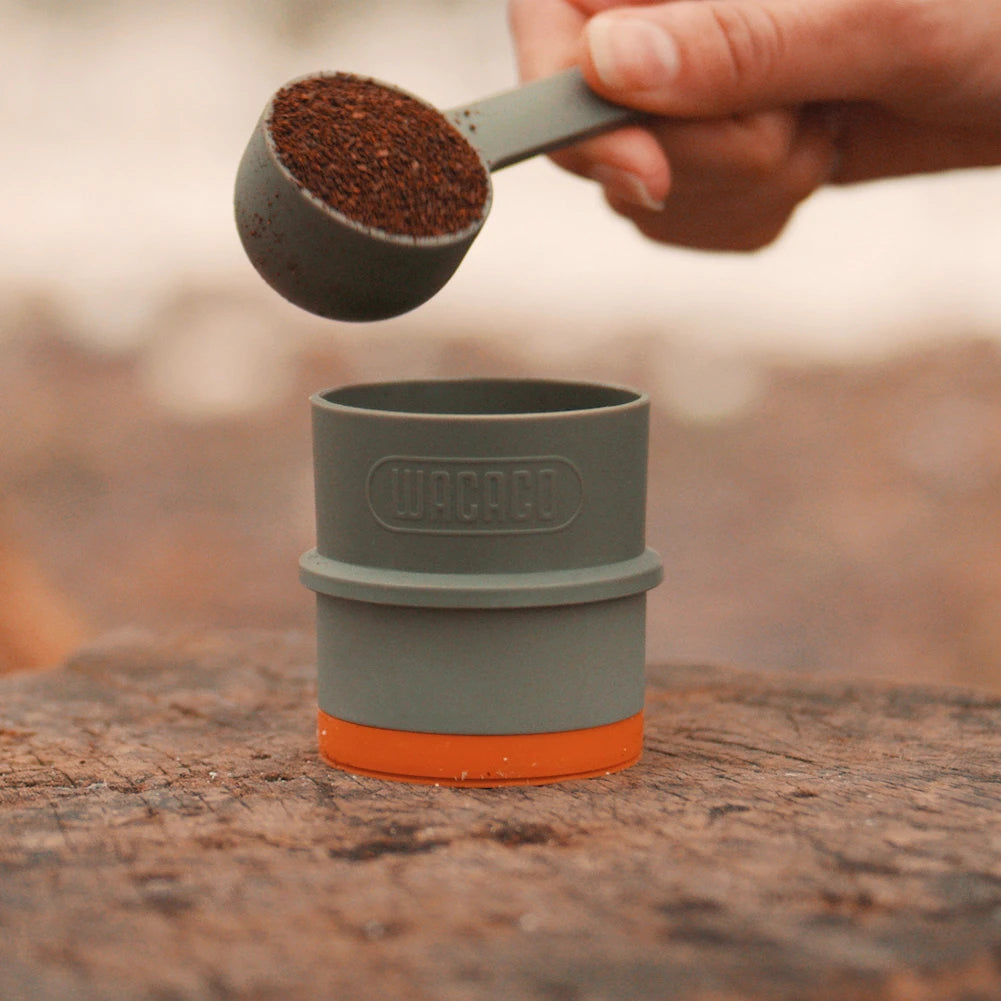 WACACO Pipamoka, All-in-one Vacuum Pressured Portable Coffee Maker, Insulated Travel Mug, Hand Powered and Pressure Brewer