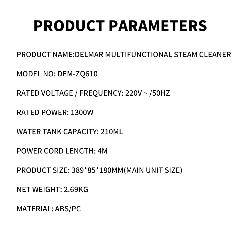 Original Deerma DEM-ZQ610 Steam Mopping Machine Multifunction Household Cleaning mop Aspirador 5 Attachments Mold
