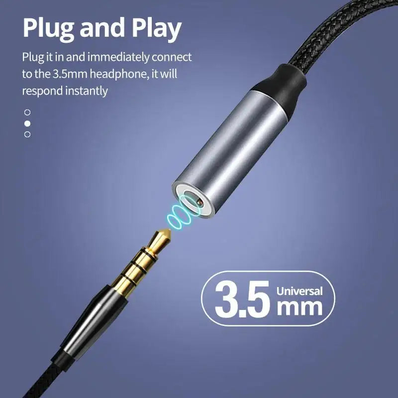 USB C to 3.5mm Headphone Adapter for iPhone Sumsang Huawei Xiaomi Redmi Poco Pixel 3.5mm Jack Earphone AUX Audio Adapter Cable