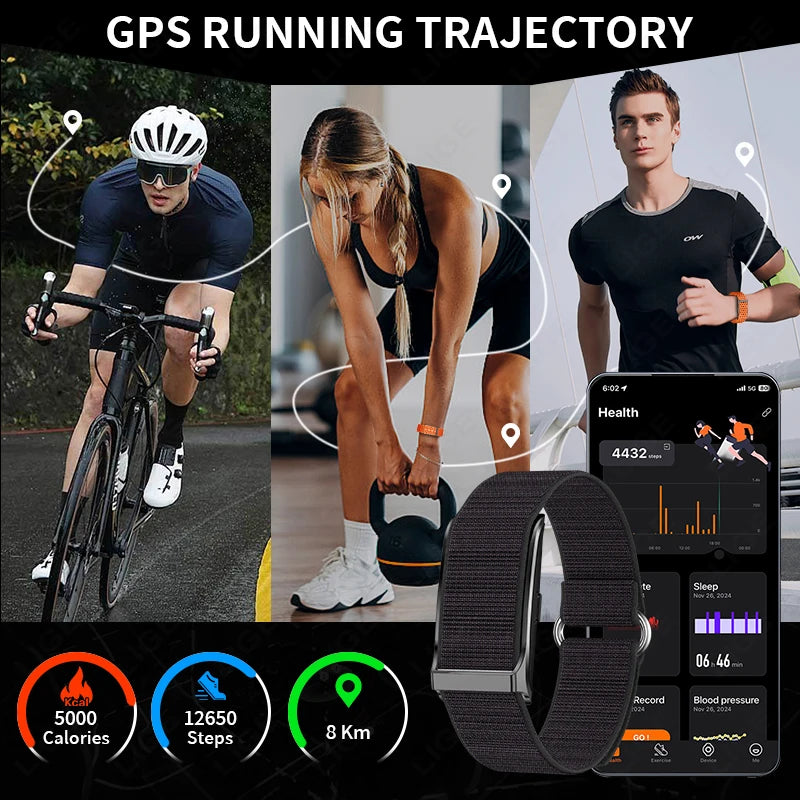 LIGE Smart Watch Men Women Fitness Smart Bracelet Sports Band Heart Rate Blood Pressure Monitor Waterproof Multifunction Watches