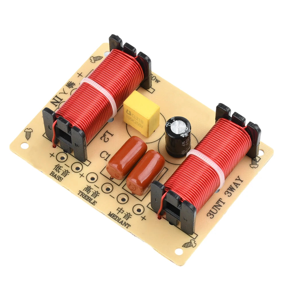 3 Way 150W Hi-Fi Audio Speaker Crossover Treble Midrange Bass Independent Crossover Home Speakers Filter Frequency Divider
