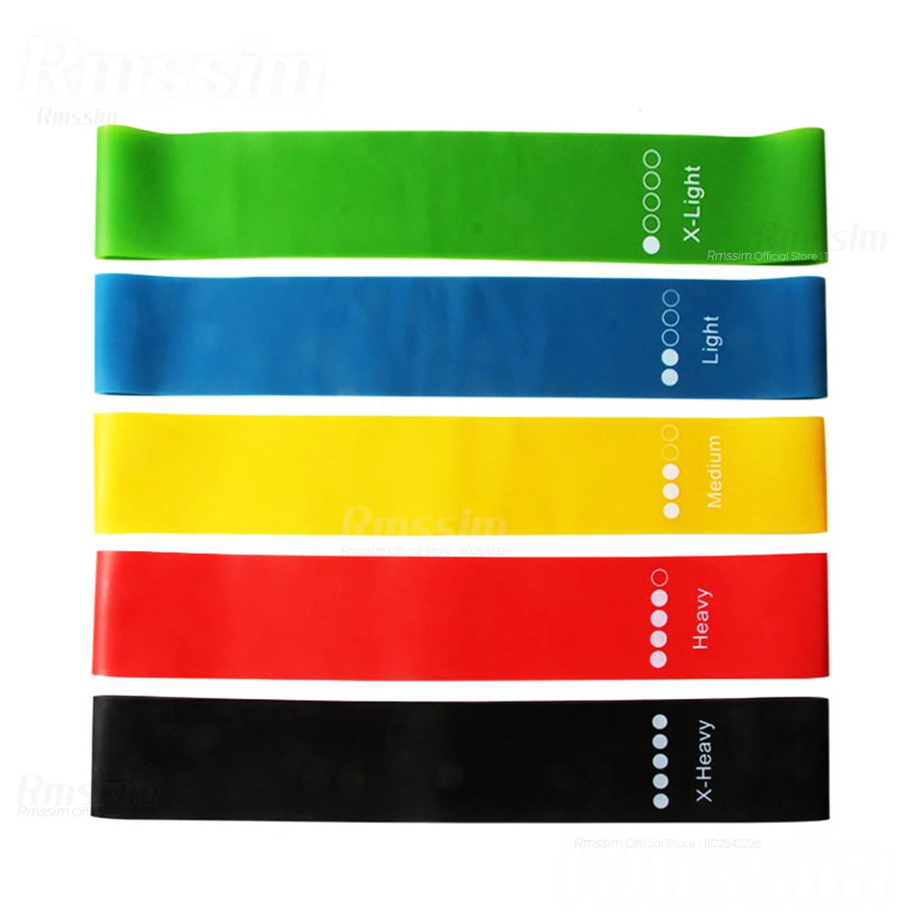 Different Resistance Bands Yoga Band Fitness Exercise Training Hip Tension Band Leg Squat Dance Elastic Loop Stretch Band