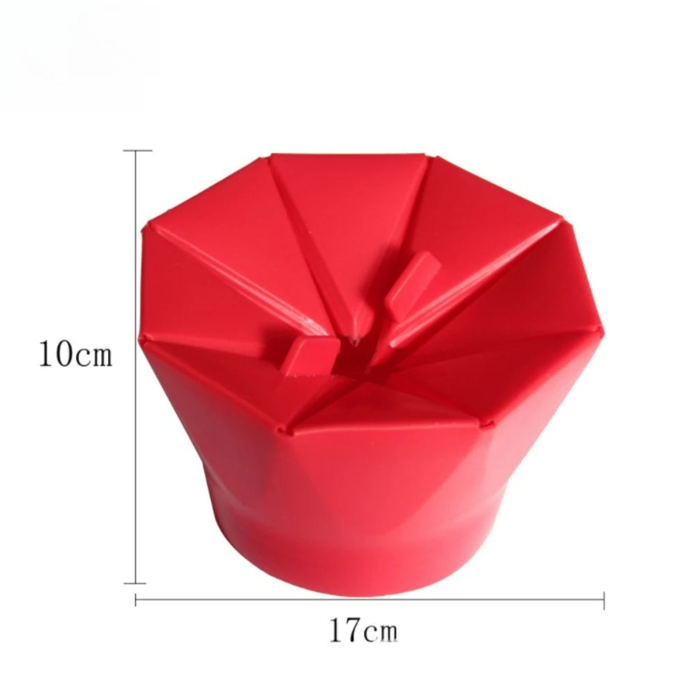Popcorn Bow Foldable Microwave Oven Popcorn Bowl DIY Silicone Popcorn Maker Dishwasher Safe Home Kitchen Tool for Making Popcorn