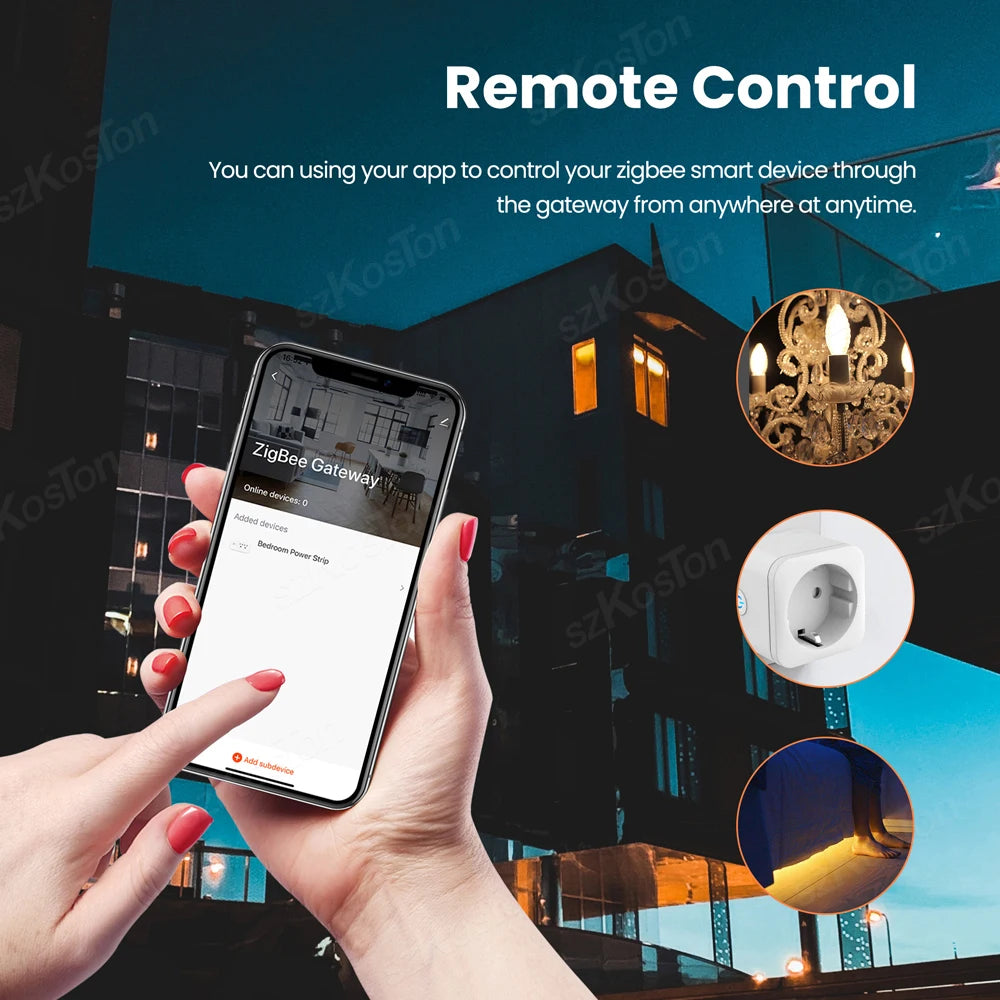 Smart Home ZigBee 3.0 Wired Gateway Hub eWeLink APP Control RJ45 Ethernet Bridge Works with Home Assistant Tasmota Zigbee2MQTT
