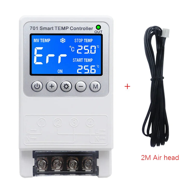 701 Smart Temperature Controller Constant Thermostat Control Timing Control Switch Cycle Control Multiple Sensor Head Optional