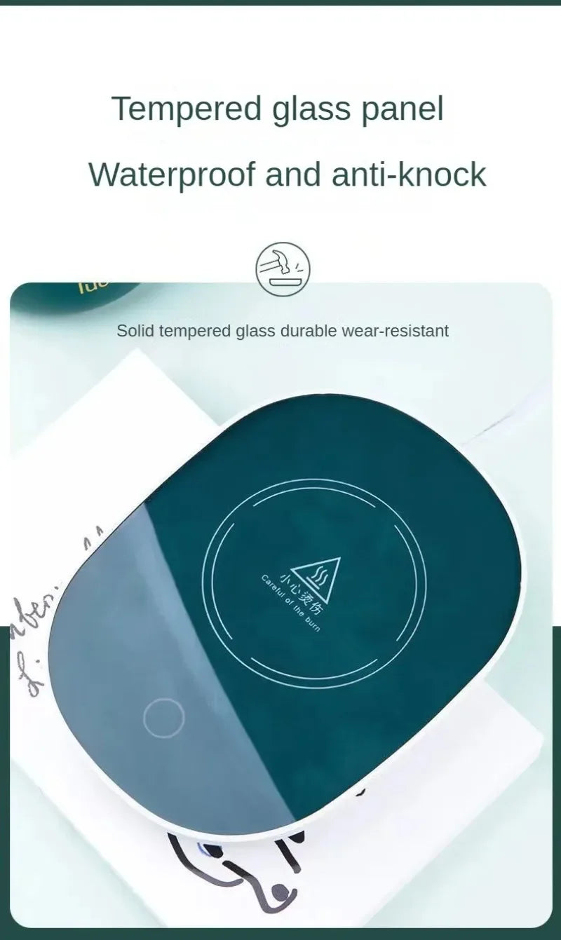 Electric Smart Thermostatic Coaster Suitable for Home and Office Suitable for Hot Coffee Tea Milk Water Portable and Waterproof