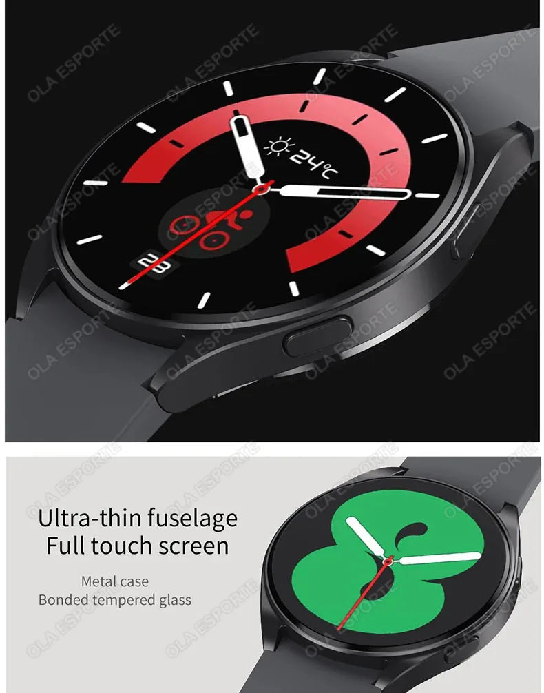 Smart Watch 1.32inch HD AMOLED Screen Bluetooth Call Health Monitor Smartwatch Men Women Fitness Sports Watches For Android IOS