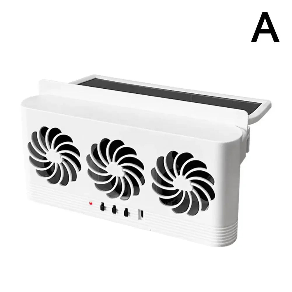 Car Solar Exhaust Fan Air Circulation Cooling Cooling Window Summer Tool Exhaust Interior Accessories Fan Fan Cooling S3D4