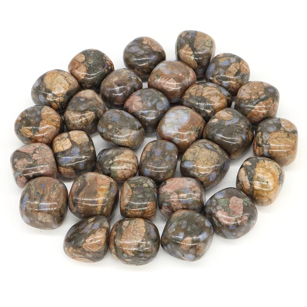 Wholesale Natural Tumbled Stones Rhyolite Reiki Healing Crystals Gemstone Minerals Specimen Home Garden Tank Aquarium Decoration