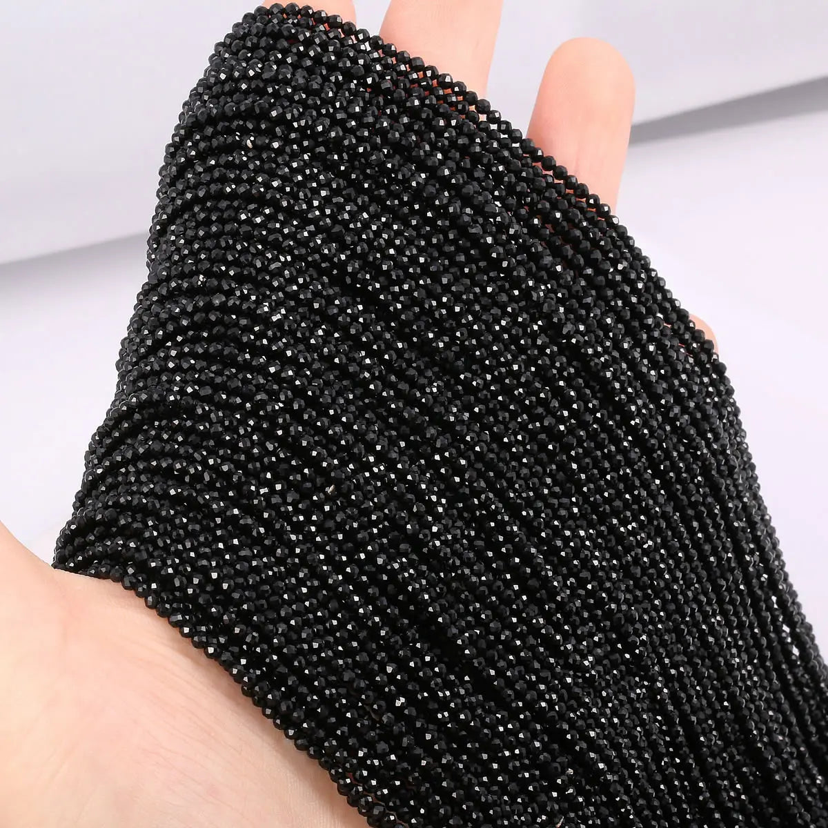 Beads 2mm Natural Semi-Precious Stones Spinel Dark Green Loose Bead for Women Jewelry Making DIY Bracelet Necklace 38cm
