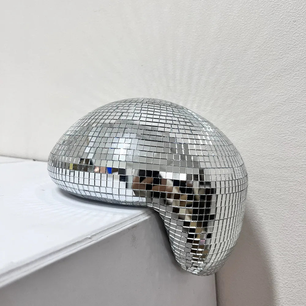 Mirror Disco Ball  Reflection Glass Ball Indoor Home Party Decoration Funny Disco Table Ornament Holiday Birthday Halloween Gift