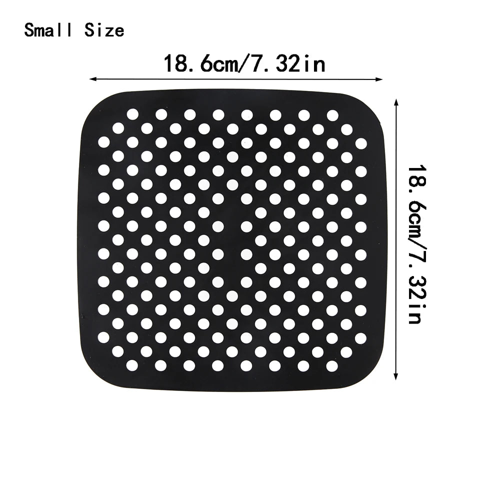 Air Fryer Silicone Mat Kitchen Accessories Non-stick Baking Mat Pastry Tools Accessories Bakeware Oil Mats Cake Grilled Saucer