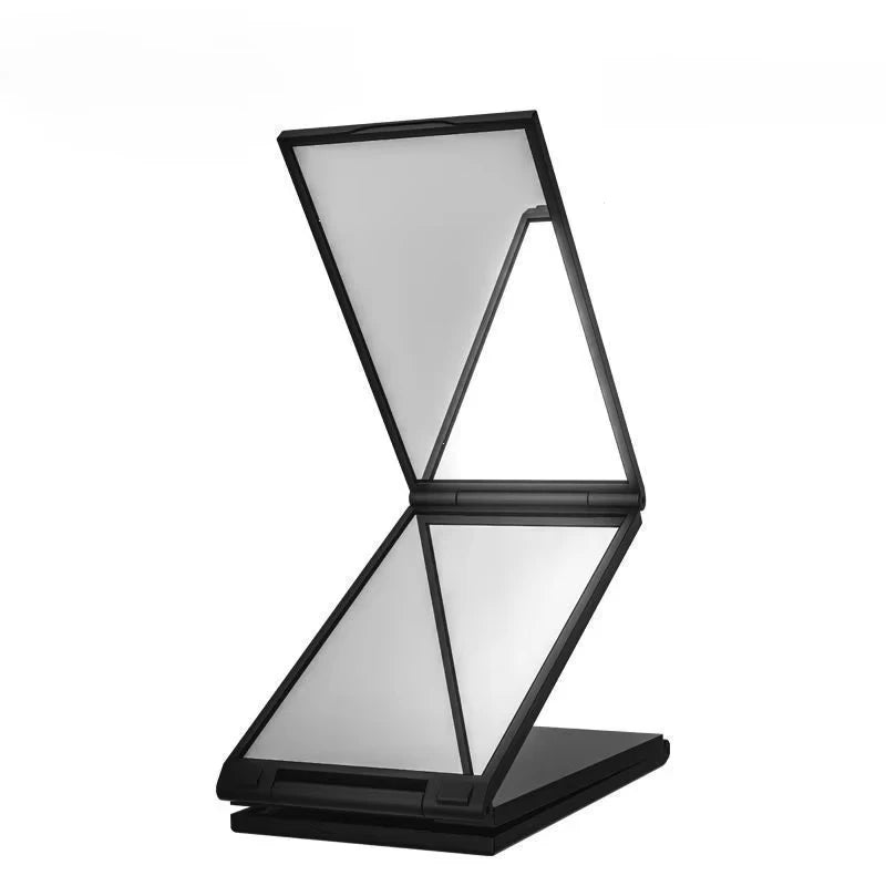 4 Way Mirror 360 Degree Handheld Desktop Portable Foldable Makeup Mirror For Self Hair Cutting Makeup Mirror Convenient and prac
