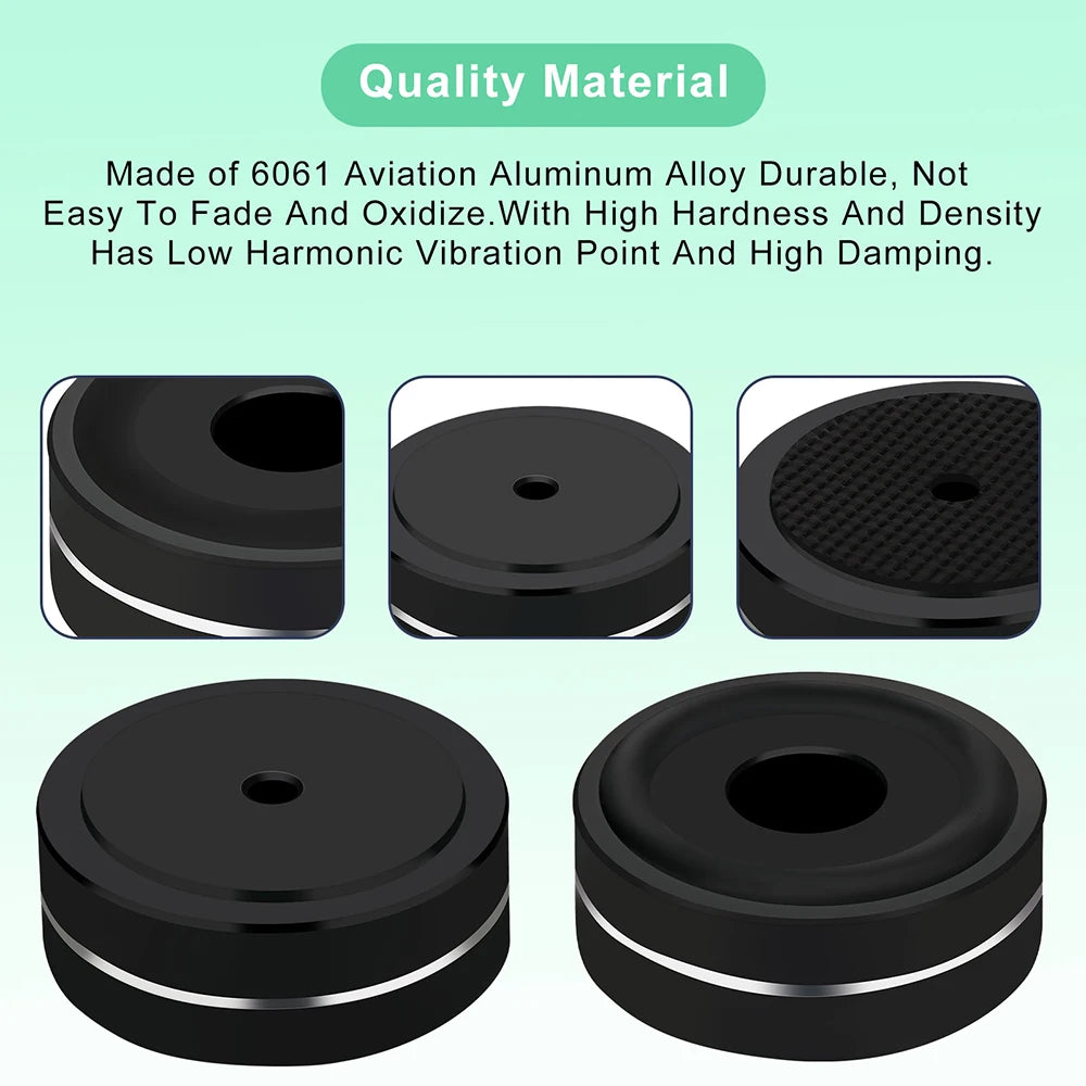 legs for speakers Speaker shoes audio equipment stand spikes amplifier supports Aluminum Feet With Non-Slip Rubber Rings