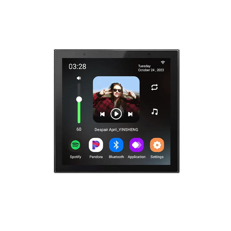 4 Inch Android 11 TUYA smart audio in wall amplificador bluetooths music player home theater systems sound equipment amplifiers
