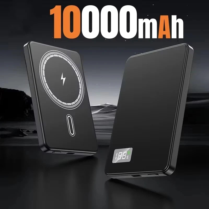 500000mAh Magnetic Power Bank  Fast Charging  Portable Wireless PD22.5W Fast Charging External Battery for Magsafe for iPhone