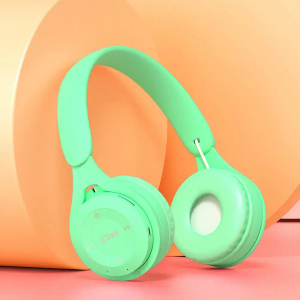 Headphones Kids Wireless Bluetooth Earphones Stereo Foldable Helmets Gaming Headsets Over-ear Headphones for Android ios