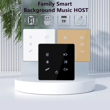 Low Price 86 Touch Screen Home Theater Systems Background Music Controller IPS USB,SD Card Bluetooth Wall Amplifier