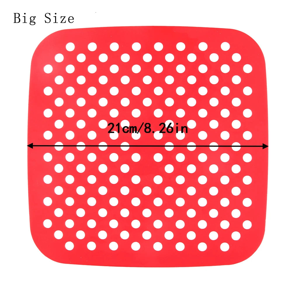 Air Fryer Silicone Mat Kitchen Accessories Non-stick Baking Mat Pastry Tools Accessories Bakeware Oil Mats Cake Grilled Saucer
