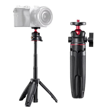 Mini Extendable Desktop Tripod Handheld Photography Bracket Flexible Stand Ballhead 1/4 Inch Screw Mount For GoPro Insta360 DJI