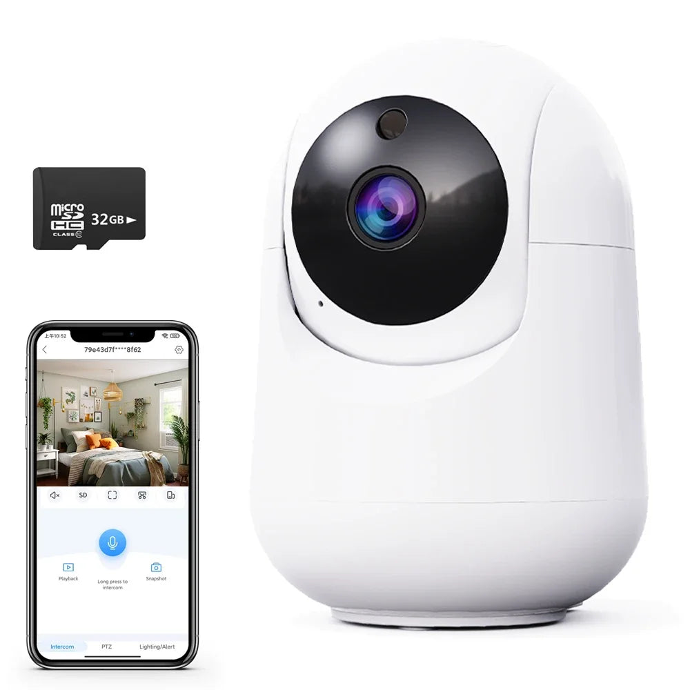 5MP IP Camera PTZ WiFi Camera Home Indoor Baby/Elderly Monitor Camera Security Protection Auto Tracking CCTV Camera