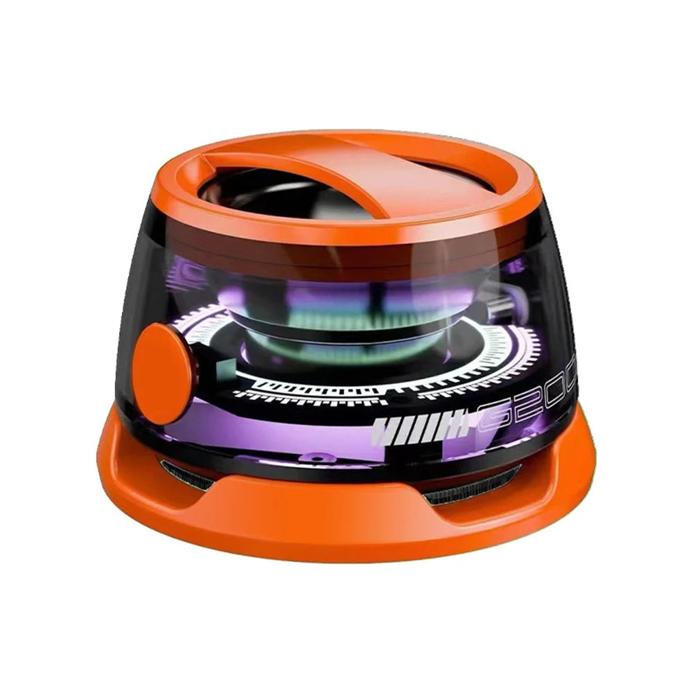 Outdoor Magnetic Bluetooth5.3 Speaker Wireless Portable Mini Travel Stereo Speaker with RGB Color Light and Phone Holder for Ios