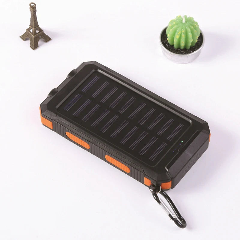 New Solar Power Bank 80000mAh Portable Charging Poverbank External Battery Charger Strong Light LDE Light for All Smartphones