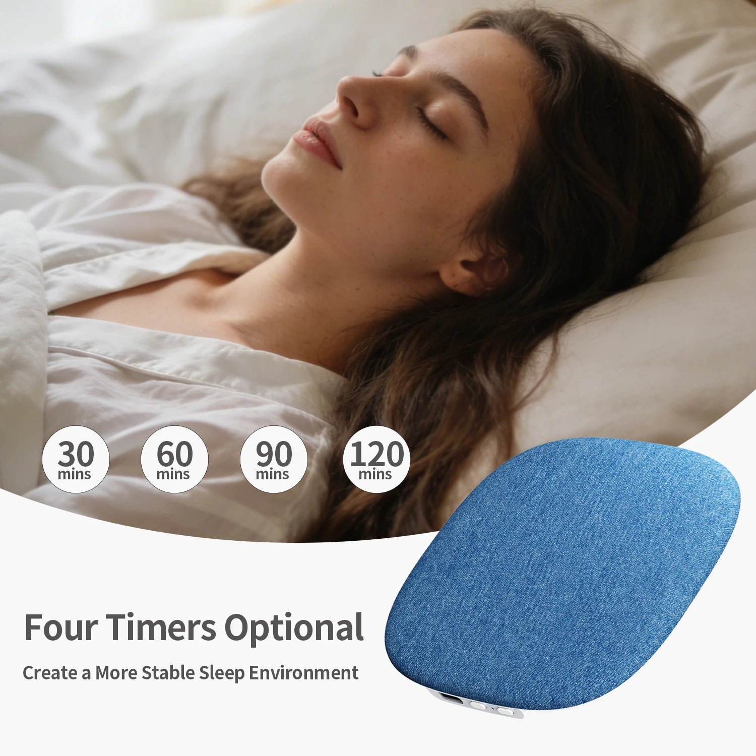 Bluetooth 6.0 Under-Pillow Speaker for Sleep Timer White Noise Sleep Aid Mini Portable Music Box Sleep Speaker