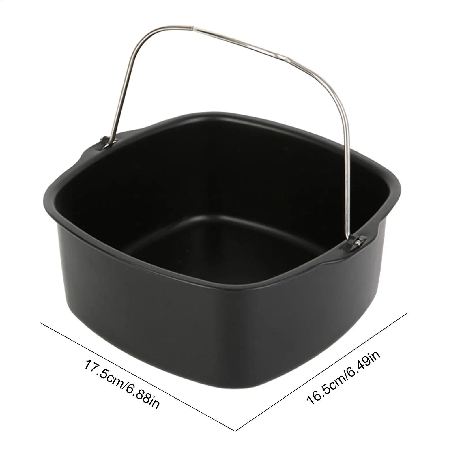 Air Fryer Cake Pans 7/8inch Non-stick Baking Tray Basket Cake Molds Heat Resistant Kitchen Cooking Tool Airfryer Accessories