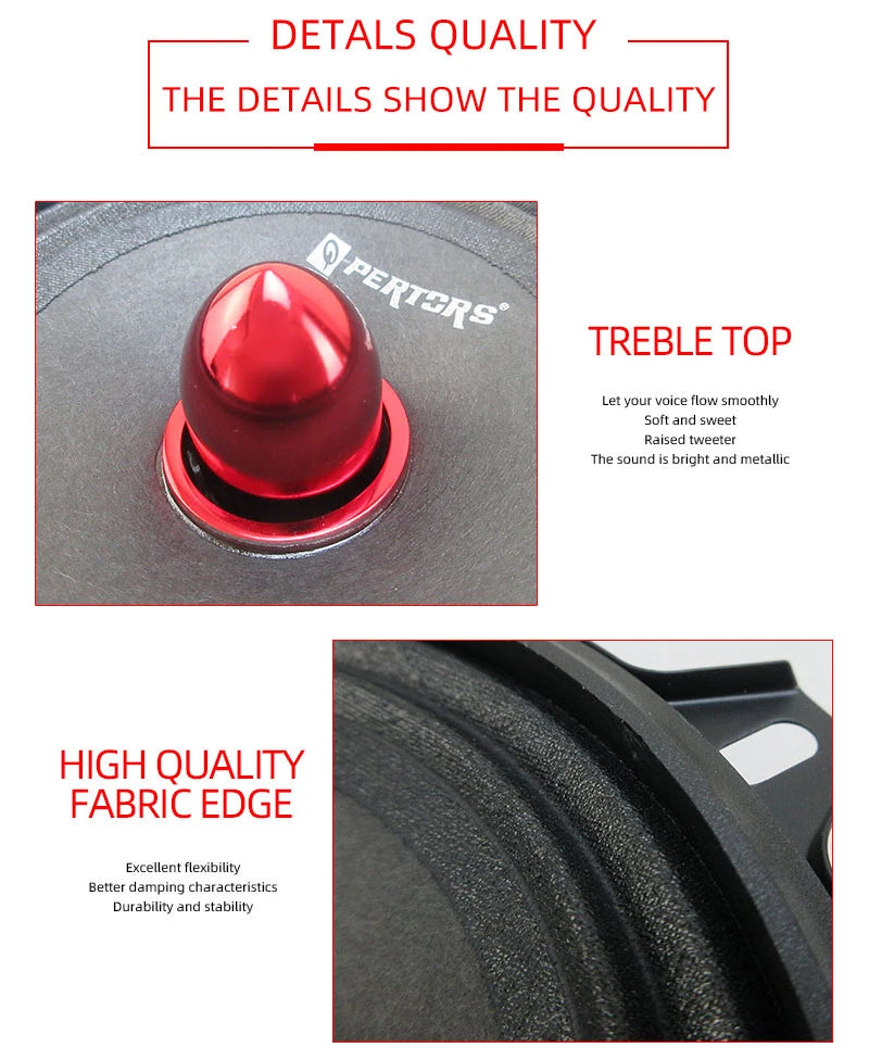 1 Pair 5-Inch Mid-Range Speakers (2X500W) Car Door Speaker Surround Sound Systems Music Players High-Fidelity Audio Speaker