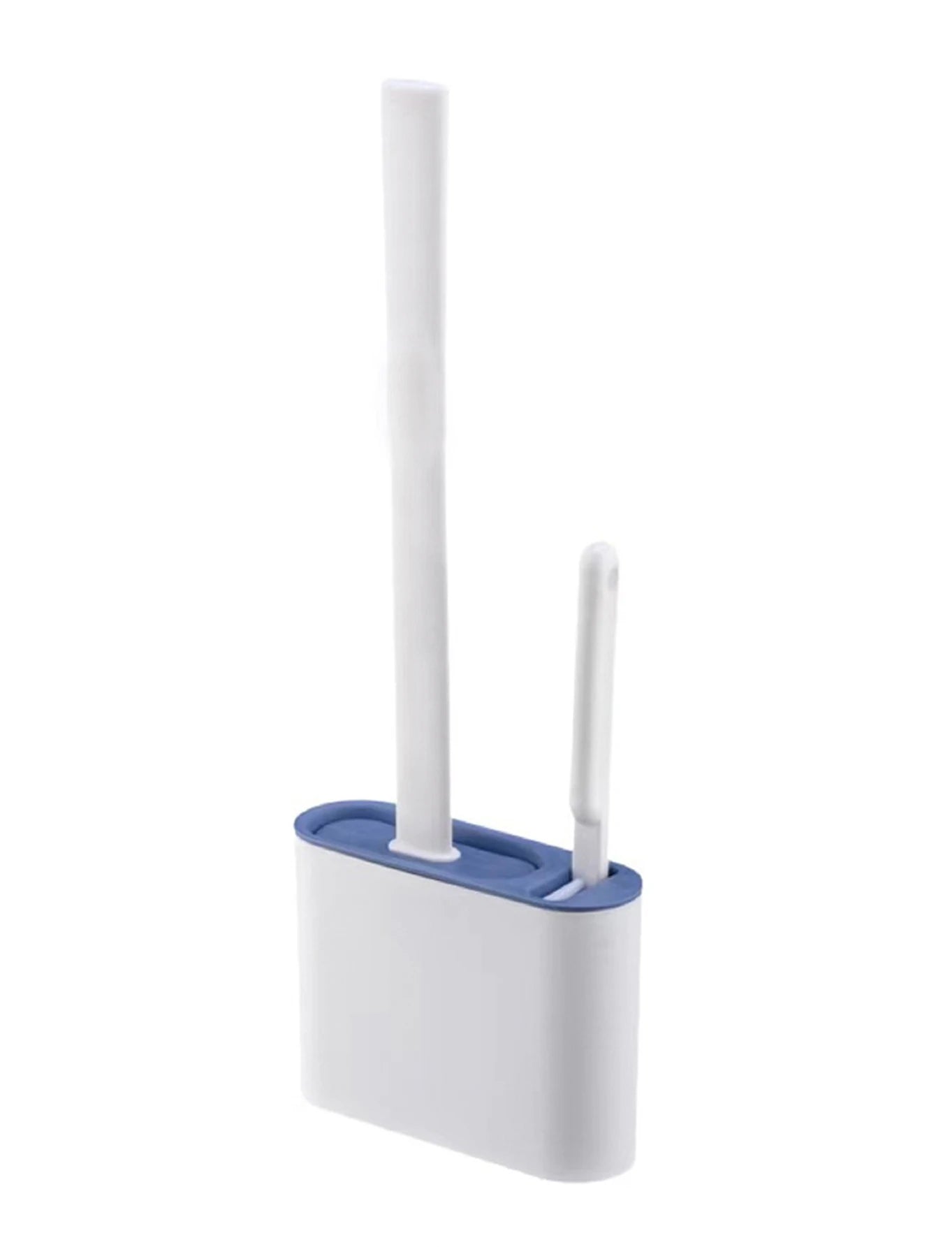 Wall Hanging Toilet Cleaning WC Brush Holder Long Handled Silicone Water Proof Quick Drying Soft Bristles Bathroom Accessories