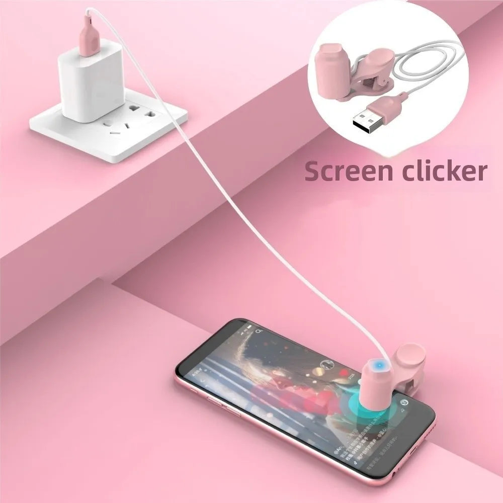 Small Gadget 3 Gears Screen Auto Clicker USB Phone Tap Auto Clicker Device Mini Adjustable Auto Like Tap Device Smart Phone