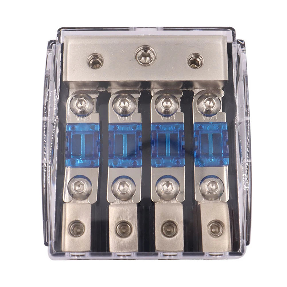 Car Audio Power ANL Fuse Holder 60 Amp Mini ANL Fuses Accessories 2/3/4 Way ANL Aluminum Alloy For Stereo Car Audio