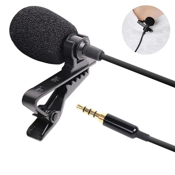 3.5mm Mini Microphone Type C Lapel Clip-on Microphone Portable USB Type-C 3.5mm Professional Micro Mic For DSLR Camera PC Laptop