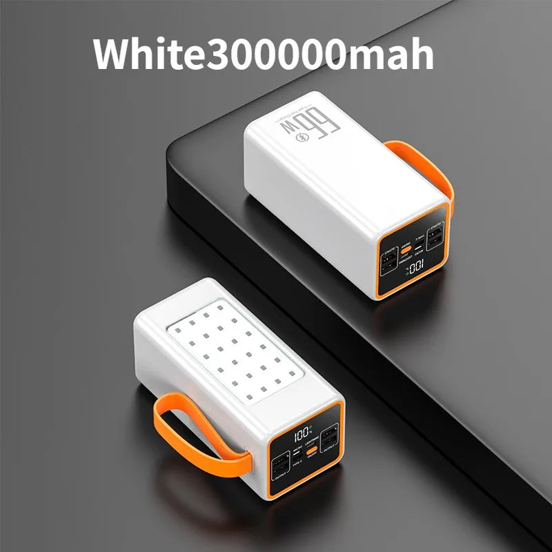500000mah 100000mah 200000mah 300000mah Upgraded Version Super power bank fast charge with LED Super Large Capacity