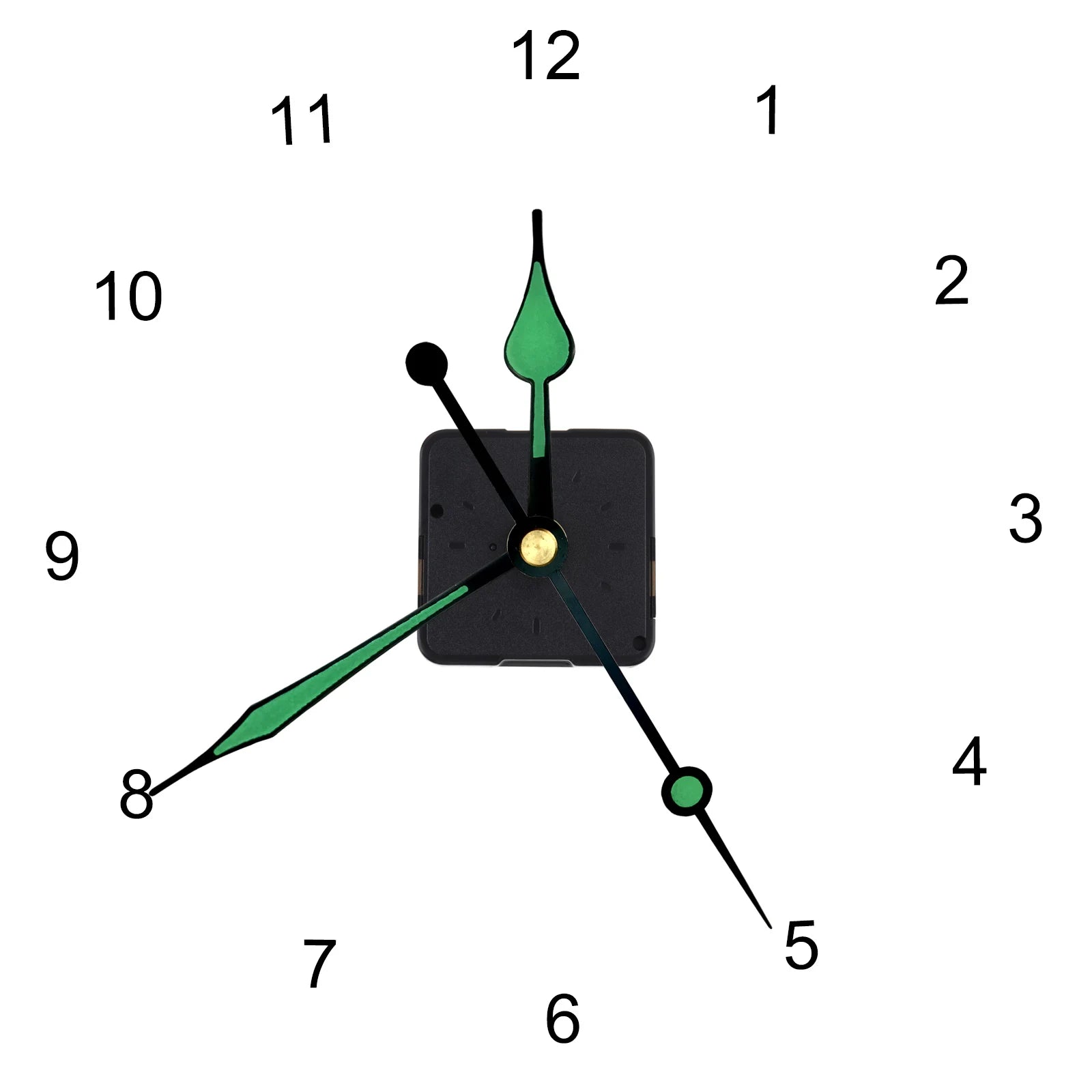 Quartz Battery Operated Silent Wall Clock Movement Mechanisms for DIY / Repair, Clock Parts Replacement