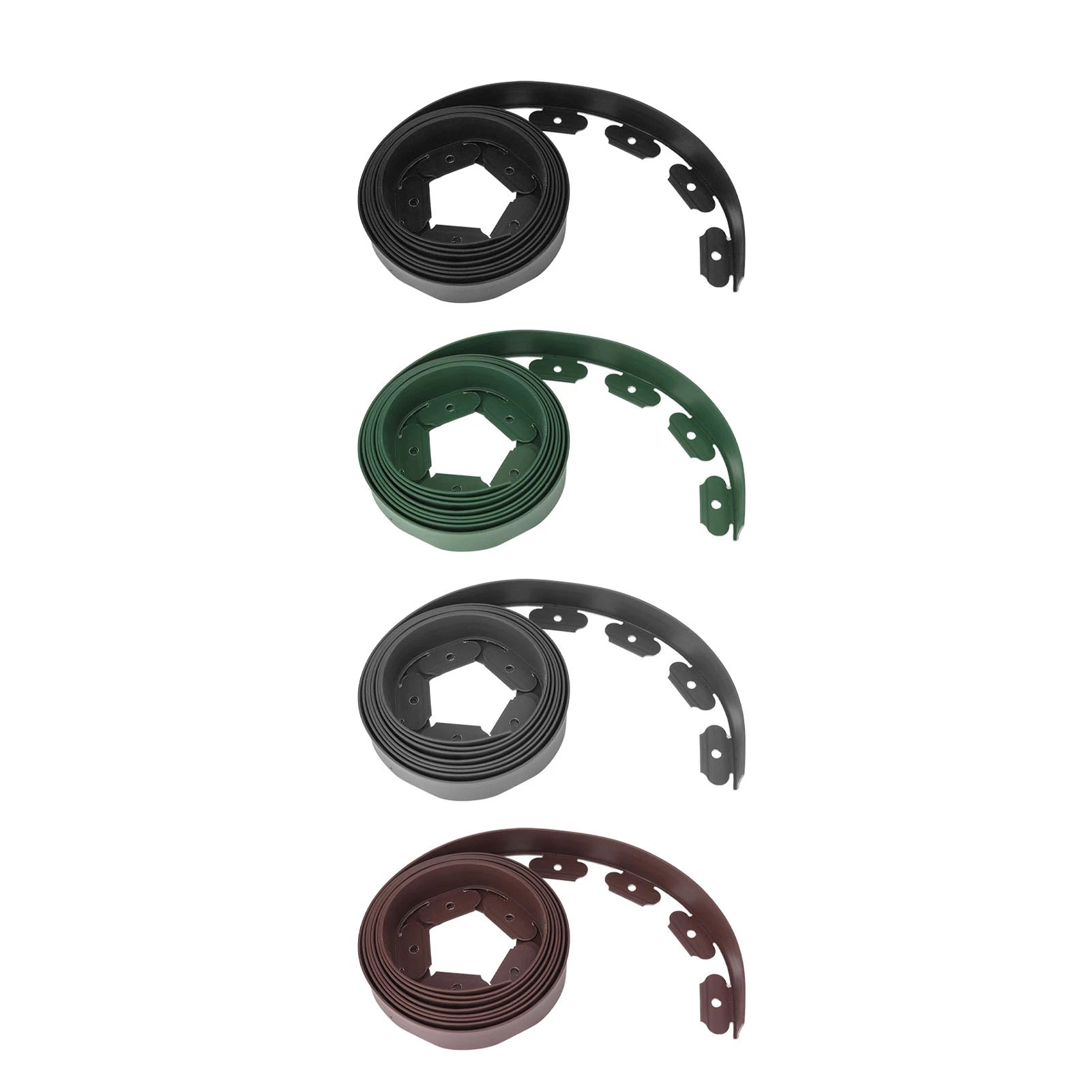 Landscape Edging Kit Lawn Edging Include 15 Spikes PE Garden Edging Border for Landscaping Flower Gardens Lawn