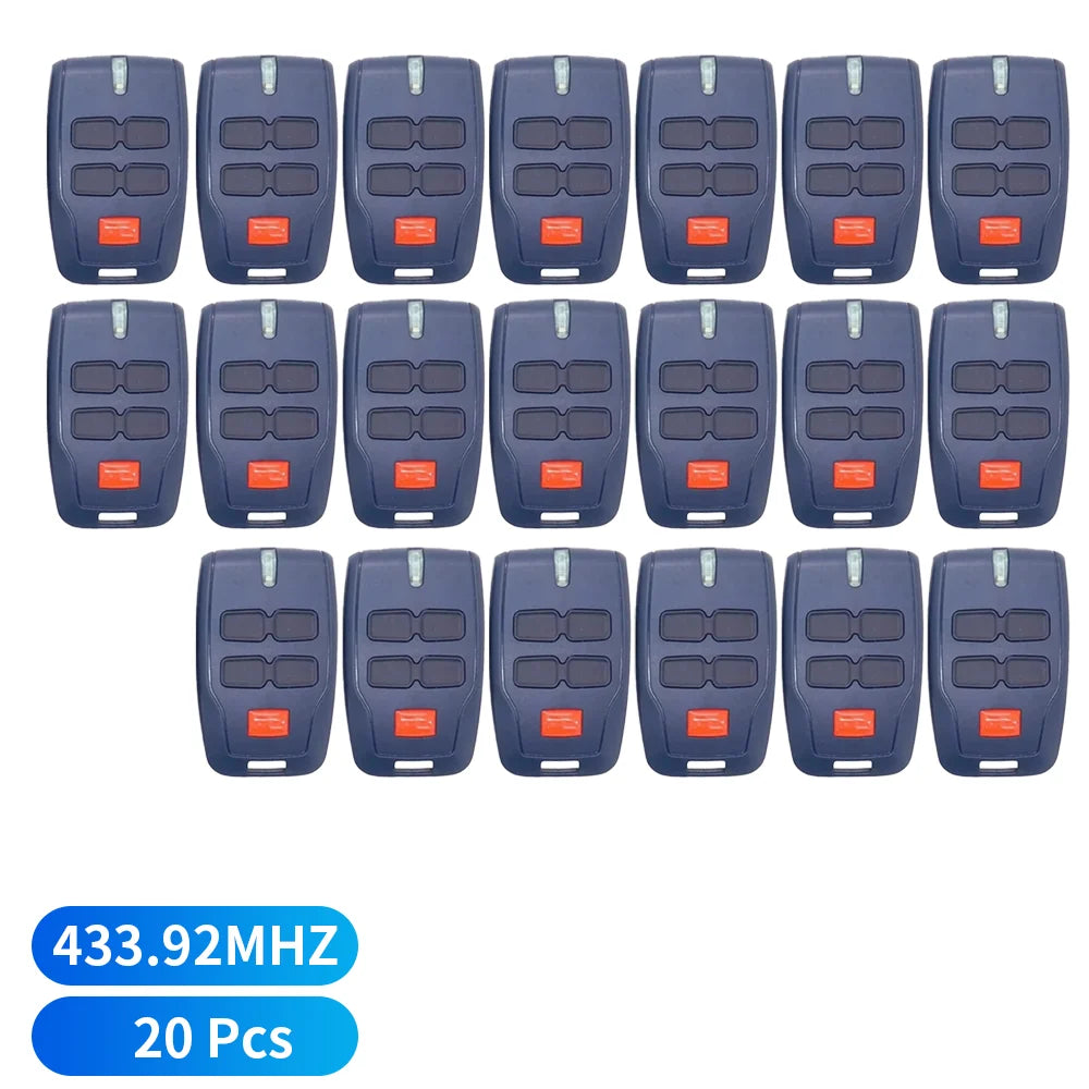 1-20 piezas para BFT MITTO 2 y 4 B RCB02 RCB04 KLEIO B RCA02 RCA04 TRC1 TRC2 TRC3 Control remoto para puerta de garaje 433,92 MH