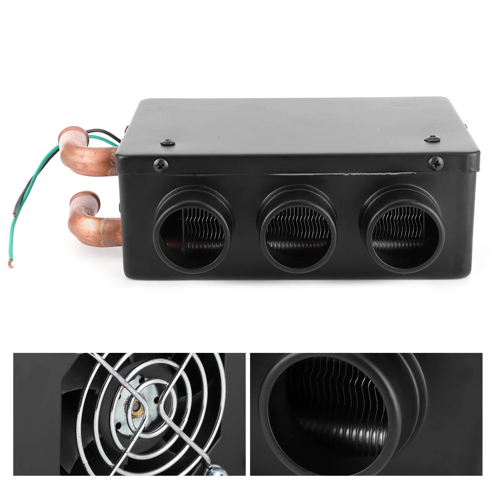 12V 50W Car Heater 3 Hole Portable Winter Fast Heating Warmer Frost Removing Low Noise Auto Warming Car Defroster 12V Car Heater