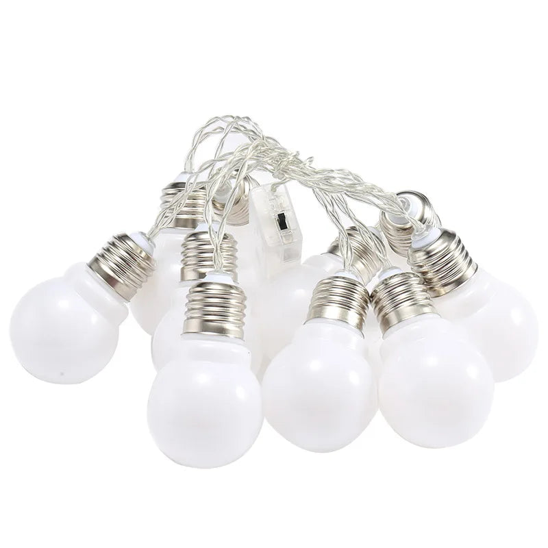 10 Led String Lights Fairy G50 Big Bubble Ball Lamp Holiday Lighting Garland Battery USB Indoor For Christmas Wedding Decoration