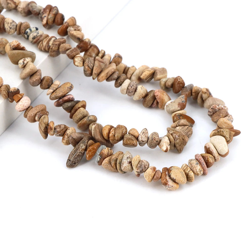 3-5mm/5-8mm Natural Garnet Amethyst Aquamarine Beads Irregular Freeform Chip Gravel Shape Stone Bead DIY Jewelry Making Bracelet