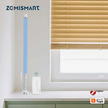 Zemismart Zigbee Electric Roller Blinds Motor for 17 25 28mm Tube Battery Powered Smart Curtain Engine Work with Tuya Smart App