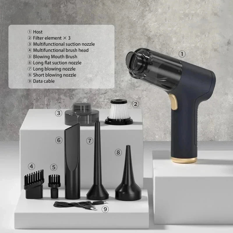 Youpin Car Vacuum Cleaner Powerful Cleaning Machine Strong Suction Handheld For Car Home Portable Wireless Cleaner New Mi