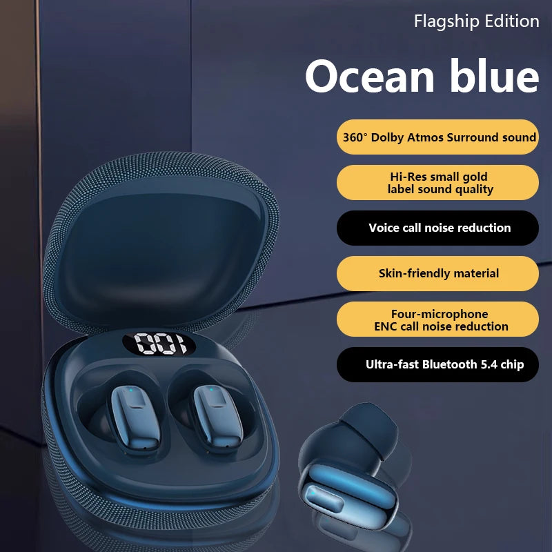 LX5100 Wireless Bluetooth Headphones TWS Waterproof Earbuds Earphones Digital Display Headset Charging Case with Mic HD Call