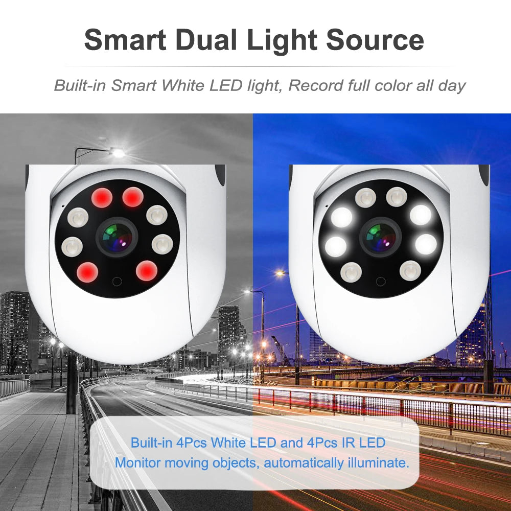 Smart Life Wireless Camera IP HD Tuya Human Auto Tracking Cctv Security Surveillance Color IR Night Vision Indoor Wifi Home Cam