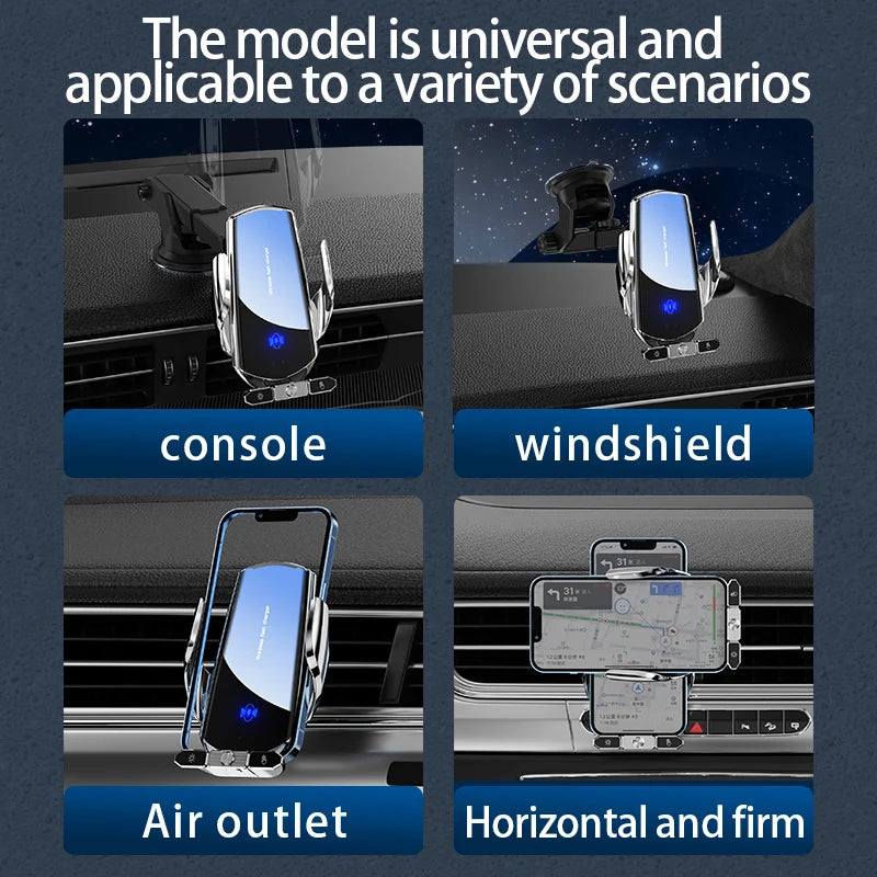 Car wireless charger Magnetic Cell Phone Holder Mobile Phone Stand in Car GPS Support 360° Rotatable Mount For iPhone Xiaomi