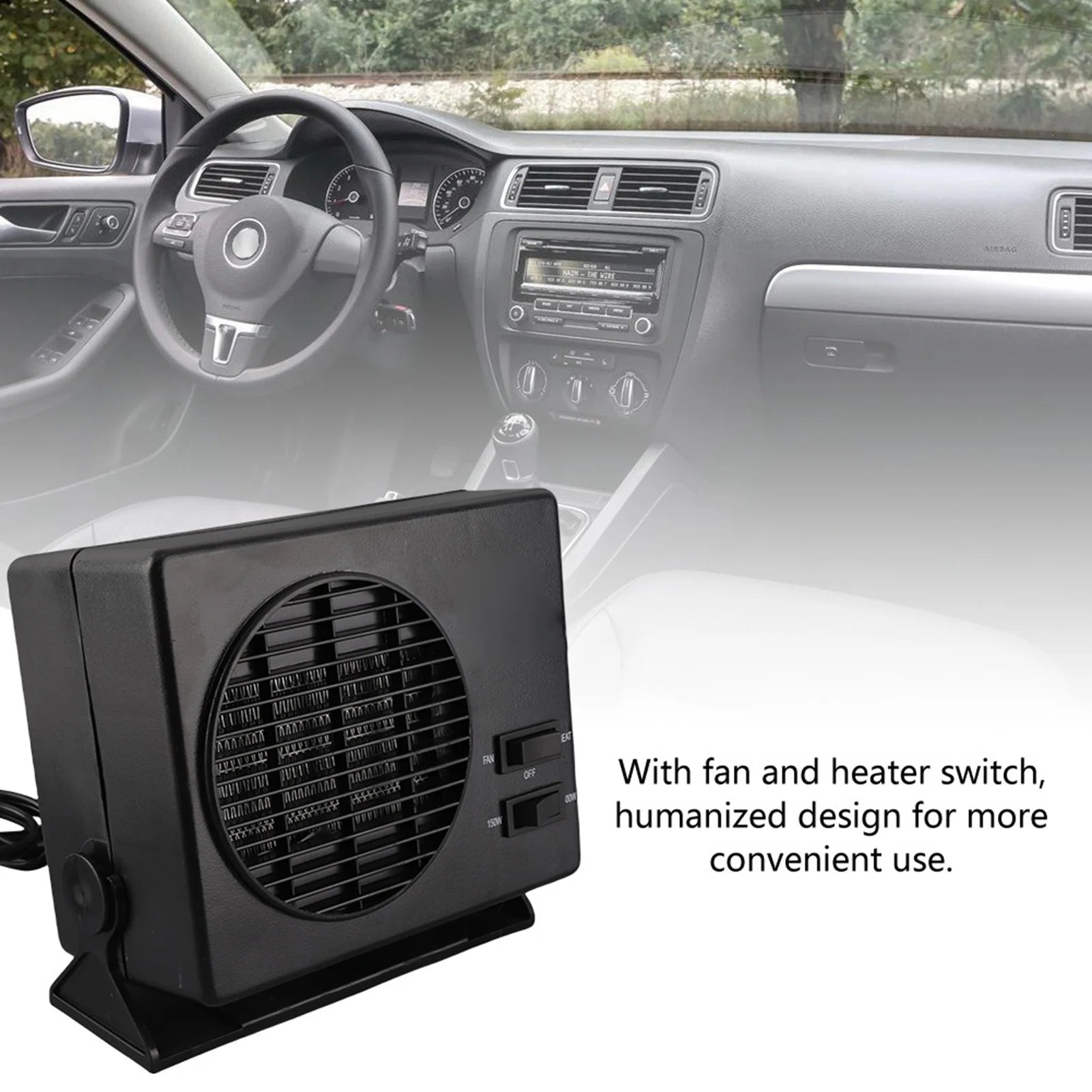 300W Car Portable Heating Cooling Heater Fan Defroster Demister   Defroster Window Demister Ceramic Heater