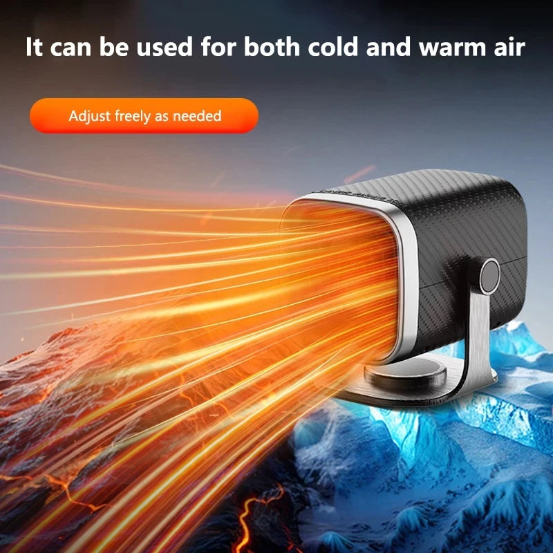 New Car Heater 12V/24V Electric Cooling Heating Fan Electric Heater Fan Windshield Defogging Demister Defroster Car supplies