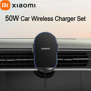Xiaomi 50W Car Wireless Charger Set Dual Interface Fast Quick Charging Support Power-Off and Inductive Expansion Portable Holder